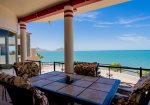 Beach House B in Las Palmas San Felipe BC - patio table with beach view